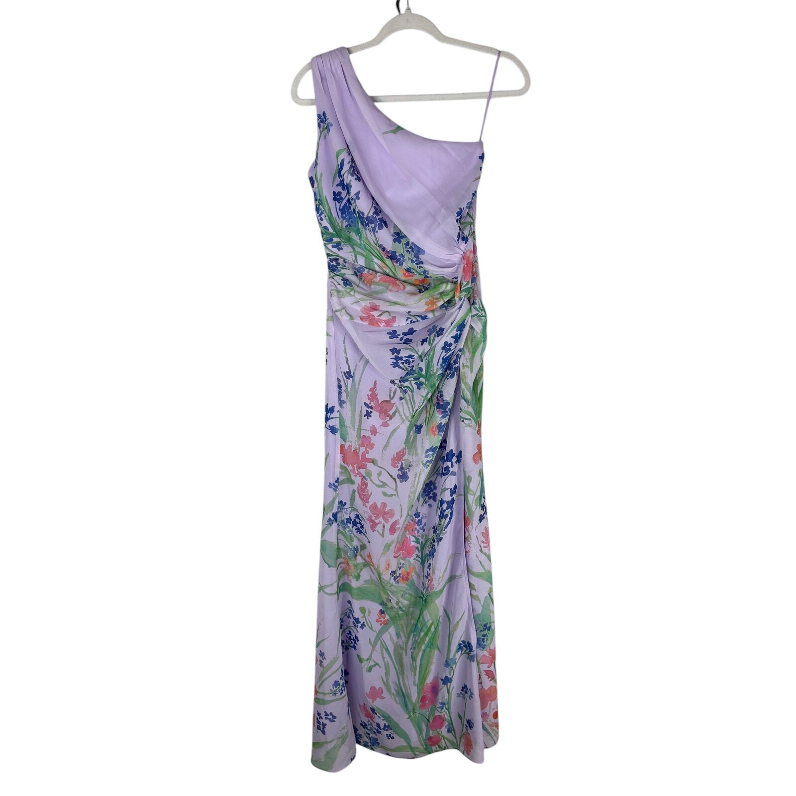 Sau Lee Gwendolyn Gown One Shoulder Floral Party Formal Wedding Guest Prom 4 — image 2 of 8